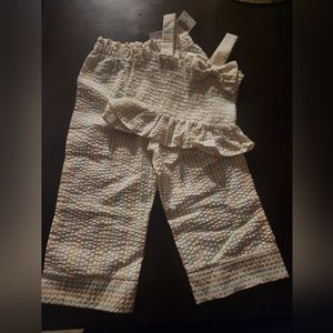Little girls summer pant set